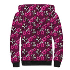 Manly Warringah Sea Eagles Sherpa Hoodie Tropical Hibiscus Floral Seamless Rugby Mascot