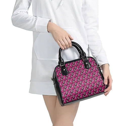 Manly Warringah Sea Eagles Shoulder Handbag Tropical Hibiscus Floral Seamless Rugby Mascot