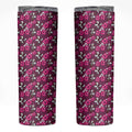 Manly Warringah Sea Eagles Skinny Tumbler Tropical Hibiscus Floral Seamless Rugby Mascot