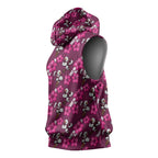 Manly Warringah Sea Eagles Sleeveless Hoodie Tropical Hibiscus Floral Seamless Rugby Mascot