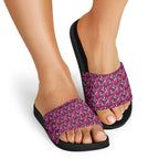Manly Warringah Sea Eagles Slide Sandals Tropical Hibiscus Floral Seamless Rugby Mascot