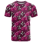 Manly Warringah Sea Eagles T Shirt Tropical Hibiscus Floral Seamless Rugby Mascot