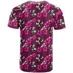 Manly Warringah Sea Eagles T Shirt Tropical Hibiscus Floral Seamless Rugby Mascot