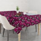 Manly Warringah Sea Eagles Tablecloth Tropical Hibiscus Floral Seamless Rugby Mascot