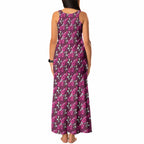 Manly Warringah Sea Eagles Tank Maxi Dress Tropical Hibiscus Floral Seamless Rugby Mascot