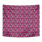 Manly Warringah Sea Eagles Tapestry Tropical Hibiscus Floral Seamless Rugby Mascot
