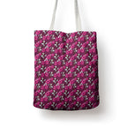 Manly Warringah Sea Eagles Tote Bag Tropical Hibiscus Floral Seamless Rugby Mascot