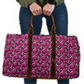 Manly Warringah Sea Eagles Travel Bag Tropical Hibiscus Floral Seamless Rugby Mascot