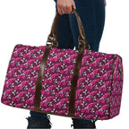 Manly Warringah Sea Eagles Travel Bag Tropical Hibiscus Floral Seamless Rugby Mascot