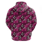 Manly Warringah Sea Eagles Zip Hoodie Tropical Hibiscus Floral Seamless Rugby Mascot