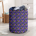 Melbourne Storm Laundry Basket Tropical Hibiscus Floral Seamless Rugby Mascot