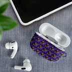 Melbourne Storm AirPods Case Tropical Hibiscus Floral Seamless Rugby Mascot