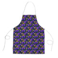 Melbourne Storm Apron Tropical Hibiscus Floral Seamless Rugby Mascot