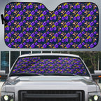 Melbourne Storm Auto Sun Shade Tropical Hibiscus Floral Seamless Rugby Mascot