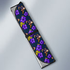 Melbourne Storm Auto Sun Shade Tropical Hibiscus Floral Seamless Rugby Mascot