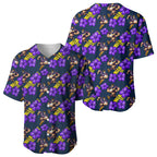 Melbourne Storm Baseball Jersey Tropical Hibiscus Floral Seamless Rugby Mascot