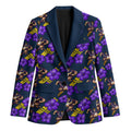 Melbourne Storm Blazer Tropical Hibiscus Floral Seamless Rugby Mascot
