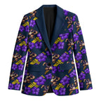 Melbourne Storm Blazer Tropical Hibiscus Floral Seamless Rugby Mascot