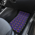 Melbourne Storm Car Mats Tropical Hibiscus Floral Seamless Rugby Mascot