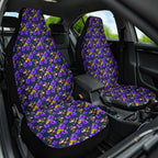 Melbourne Storm Car Seat Cover Tropical Hibiscus Floral Seamless Rugby Mascot