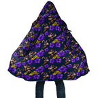 Melbourne Storm Cloak Tropical Hibiscus Floral Seamless Rugby Mascot