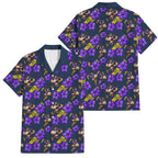 Melbourne Storm Family Matching Mermaid Dress and Hawaiian Shirt Tropical Hibiscus Floral Seamless Rugby Mascot