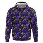 Melbourne Storm Hoodie Tropical Hibiscus Floral Seamless Rugby Mascot