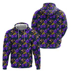 Melbourne Storm Hoodie Tropical Hibiscus Floral Seamless Rugby Mascot