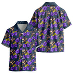Melbourne Storm Kid Hawaiian Shirt Tropical Hibiscus Floral Seamless Rugby Mascot