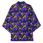 Melbourne Storm Kimono Tropical Hibiscus Floral Seamless Rugby Mascot