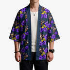 Melbourne Storm Kimono Tropical Hibiscus Floral Seamless Rugby Mascot