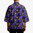 Melbourne Storm Kimono Tropical Hibiscus Floral Seamless Rugby Mascot