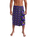 Melbourne Storm Lavalava Tropical Hibiscus Floral Seamless Rugby Mascot