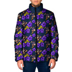 Melbourne Storm Padded Jacket Tropical Hibiscus Floral Seamless Rugby Mascot