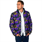 Melbourne Storm Padded Jacket Tropical Hibiscus Floral Seamless Rugby Mascot