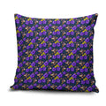Melbourne Storm Pillow Cover Tropical Hibiscus Floral Seamless Rugby Mascot