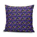 Melbourne Storm Pillow Cover Tropical Hibiscus Floral Seamless Rugby Mascot