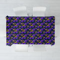 Melbourne Storm Tablecloth Tropical Hibiscus Floral Seamless Rugby Mascot