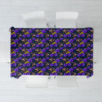 Melbourne Storm Tablecloth Tropical Hibiscus Floral Seamless Rugby Mascot