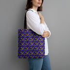Melbourne Storm Tote Bag Tropical Hibiscus Floral Seamless Rugby Mascot
