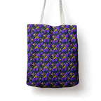 Melbourne Storm Tote Bag Tropical Hibiscus Floral Seamless Rugby Mascot