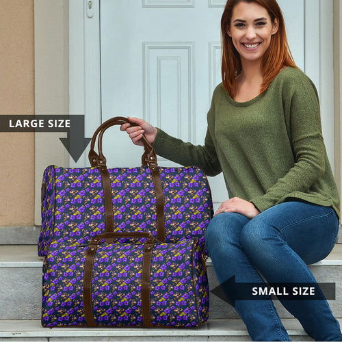 Melbourne Storm Travel Bag Tropical Hibiscus Floral Seamless Rugby Mascot