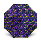 Melbourne Storm Umbrella Tropical Hibiscus Floral Seamless Rugby Mascot