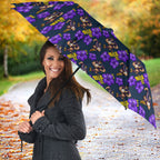 Melbourne Storm Umbrella Tropical Hibiscus Floral Seamless Rugby Mascot
