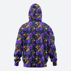 Melbourne Storm Zip Hoodie Tropical Hibiscus Floral Seamless Rugby Mascot