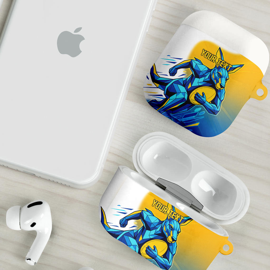 Personalised Australian Oztag Kangaroo Mascot AirPods Case Try Tag Triumph Australia Abstract Geometric