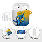 Personalised Australian Oztag Kangaroo Mascot AirPods Case Try Tag Triumph Australia Abstract Geometric