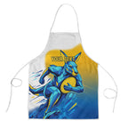 Personalised Australian Oztag Kangaroo Mascot Apron Try Tag Triumph Australia Abstract Geometric