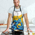 Personalised Australian Oztag Kangaroo Mascot Apron Try Tag Triumph Australia Abstract Geometric