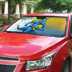 Personalised Australian Oztag Kangaroo Mascot Auto Sun Shade Try Tag Triumph Australia Abstract Geometric